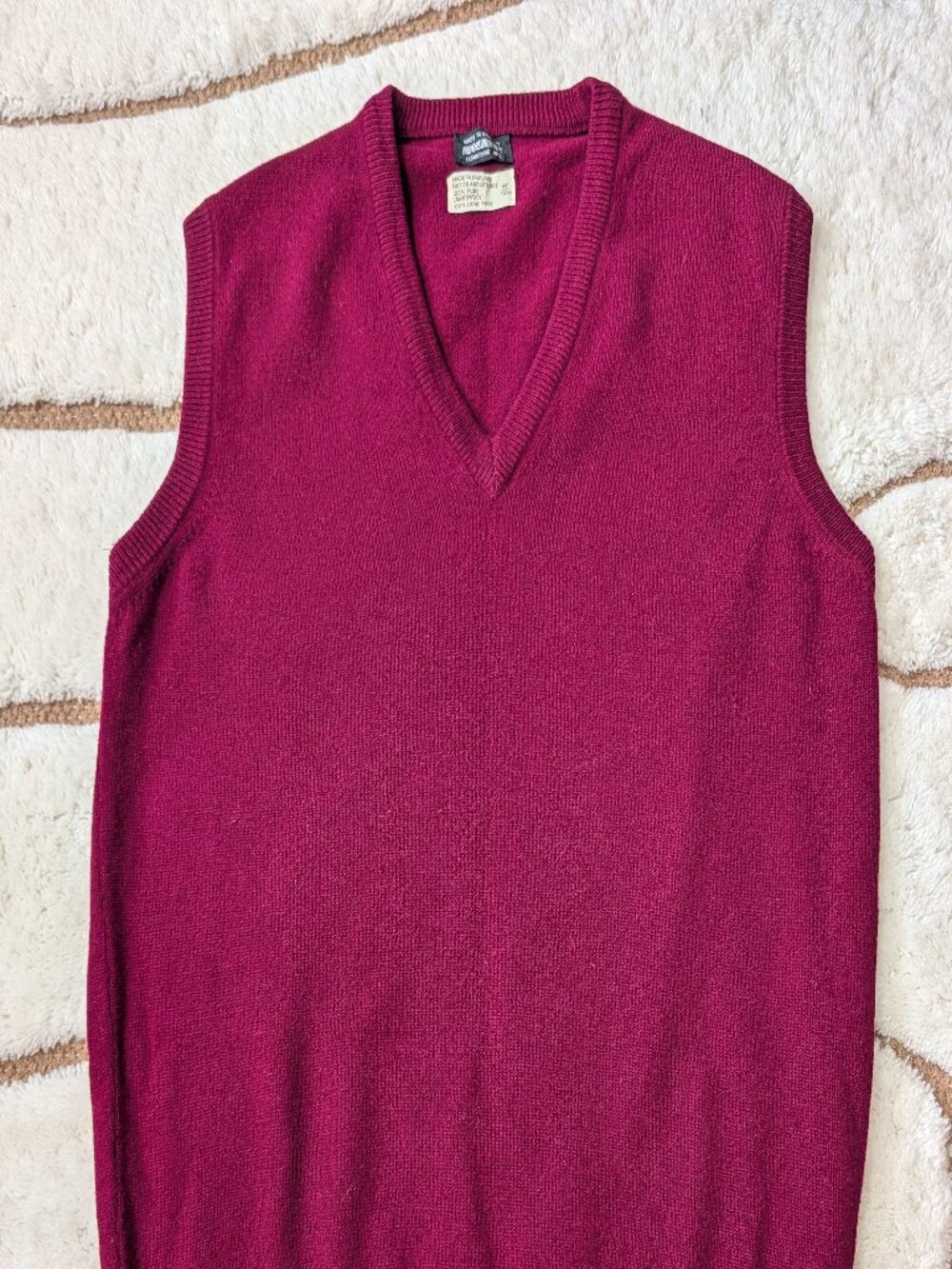 Vintage 90s Brooks Brothers - 100% lambs Wool Sweater Vest M/L